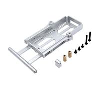 Compatible With MJX For Hyper Go H12Y 1/12 RC Crawler Car Upgrade Parts Accessories Metal Battery Box Tray Holder Case RC Spare Part(Silver)