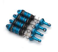 Compatible With MJX For Hyper Go H16 16207 16208 16209 16210 Rc Car Upgrade Parts 4pcs Aluminum Alloy Front Rear Shock Absorber RC Accessories(Blue)
