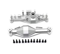 Compatible With MJX H12Y H12Y+ 1/12 RC Car Parts Aluminum Upgrade Front Axle Housing Rear Axle Housing Replacement Accessories RC Front Rear Axle(Silver,Rear)