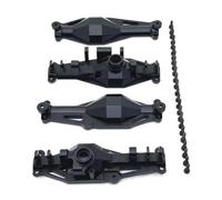 Compatible With MJX H12Y H12Y+ 1/12 Remote Control Car Accessories Metal Upgrade Front Axle Housing Rear Axle Housing RC Front Rear Axle(Black,Front and Rear)