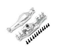 Compatible With MJX H12Y H12Y+ 1/12 Remote Control Car Accessories Metal Upgrade Front Axle Housing Rear Axle Housing RC Front Rear Axle(Silver,Front)
