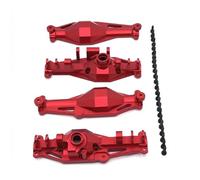 Compatible With MJX H12Y H12Y+ 1/12 Remote Control Car Spare Parts Accessories Metal Upgrade Front Rear Axle Housing RC Front Rear Axle(Red,Front and Rear)