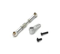 Compatible With MJX H16 16207 16208 16209 16210 1/16 RC Car Upgrade Parts Accessories Metal 25T Servo Arm Horn Steering Link Rod RC Car Accessories(Silver)