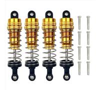 Compatible With MJX H16 16207 16208 16209 16210 1/16 RC Car Upgrades Parts 4Pcs Metal Front And Rear Oil Shock Absorber Damper RC Car Shocks Absorber