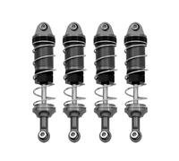 Compatible With MJX H16 16207 For WLtoys 144001 144002 124019 124017 For MN128 MN86 MN86KS RC Car Parts 4pcs Metal Shock Absorber Damper Rc car shock absorber(Grey)