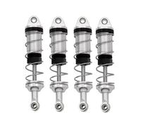Compatible With MJX H16 16207 For WLtoys 144001 144002 For MN128 MN86 RC Car Parts Accessories 4 Pcs Metal Shock Absorber Damper RC Car Shocks Absorber(Silver)