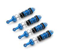 Compatible With MJX H16 16207 For WLtoys 144001 144002 For MN128 MN86 RC Car Parts Accessories 4pcs Metal Shock Absorber Damper RC Car Shocks Absorber(Blue)