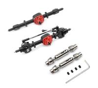 Compatible With MN D90 D91 D96 99S FJ45 1/12 Remote Control Car Upgrade Parts Metal Gear Front And Rear Axle Set With Drive Shaft RC Front Rear Axle(Black)