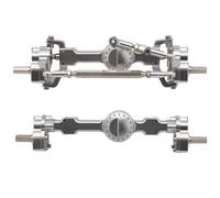 Compatible With MN D90 D91 D99 D99S For MN99S For MN98 MN90 1/12 RC Car Upgrades Parts Full Metal Front And Rear Portal Axle RC Front Rear Axle