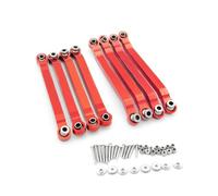 Compatible With MN D90 D96 For MN98 For MN99S MN45 RC Car Upgrades Parts Accessories Metal For Chassis Link Rod Pull Tie RC Car Accessories(Red)