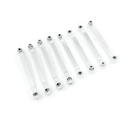 Compatible With MN D90 D96 MN98 MN99S MN45 Metal Chassis Link Rod Pull Rod Tie Rod Linkage RC Car Upgrades Parts Accessories RC Car Linkage(White)