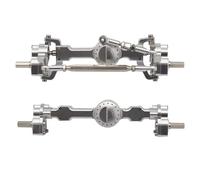 Compatible With MN D90 For MN-90 MN96 For MN98 For MN99S MN45 1/12 RC Car Full Metal Front And Rear Portal Axle Upgrade Parts Accessories RC Front Rear Axle