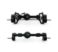 Compatible With MN For MN99S For MN98 D90 D91 D99 D99S MN90 1/12 RC Car Upgrade Full Metal Front Rear Portal Axle Parts RC Front Rear Axle(Black)