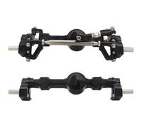 Compatible With MN For MN99S For MN98 D90 D91 D99 D99S MN90 1/12 RC Car Upgrade Parts CNC Full Metal Front Rear Portal Axle RC Front Rear Axle(Black)
