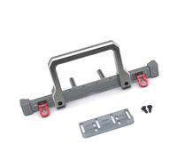 Compatible With MN MN999 For Wrangler For TRX4 For SCX10 90046 90047 1/10 RC Car Modification Parts Front Bumper Can Be Installed Winch Rc Bumper(Grey)
