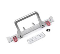 Compatible With MN MN999 For Wrangler For TRX4 For SCX10 90046 90047 1/10 RC Car Modification Parts Front Bumper Can Be Installed Winch Rc Bumper(Silver)