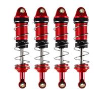 Compatible With MN128 MN86 G500 1/12 Remote Control Car Upgrade Parts Accessories 4PCS 74mm Aluminum Hydraulic Shock Absorber Rc car shock absorber(Red)