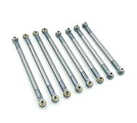 Compatible With MN128 MN86 MN86S MN86K MN86KS For MN G500 1/12 RC Crawler Car Upgrade Parts Metal Link Rod Tie Linkage Suspension RC Car Accessories(Grey)