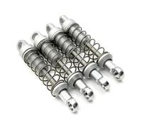 Compatible With MN78 For MN168 1/12 RC Car Upgrades Parts Replacement Accessories 4pcs Metal Front Rear Shock Absorber Damper Rc car shock absorber(Silver)