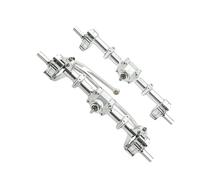 Compatible With MN78 MN82 MN99S MN98 Metal Front And Rear Portal Axle 1/12 RC Car Upgrade Parts Accessories RC Front Rear Axle(Silver)