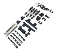 Compatible With MN82 LC79 1/12 RC Car Upgrade Parts Accessories Shock Absorber Tie Rod Before And After Drive Shaft Set Black RC Upgrade Spare