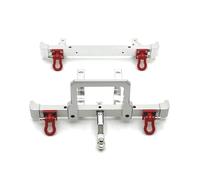 Compatible With MN82 LC79 1/12 RC Car Upgrade Parts Replacement Accessories Metal Front Rear Bumper With Tow Hook RC Car Bumper(Silver)