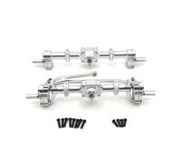 Compatible With MN82 LC79 For MN78 D90 D91 D96 99S 1/12 RC Car Upgrade Parts Metal Front And Rear Portal Axle Accessories RC Front Rear Axle(Silver)