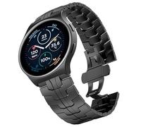 Compatible with Moto Watch 120 Bands, 20mm, 22mm New Quick Release Stainless Steel Band Metal Strap with Folding Clasp Replacement Straps Compatible with Moto 120, 70, 100, 360 3rd Gen 2020 Smartwatch