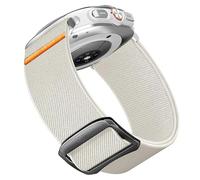 Compatible with Moto Watch 120 bands, 20mm, 22mm Quick Release Stretchy Solo Loop Adjustable Nylon Replacement Straps Compatible with Moto 120, 70, 100, 360 3rd Gen 2020 Smartwatch (White, 20mm size