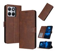 Compatible with Motorola Edge 70 Fusion、Edge 70 Fusion+ Case Cover Brown | Compatible with Motorola Edge 70 Fusion Case ,Flip Pu Leather Cover,Slots,Kickstand,Dropand Shock Resistant Protective Case