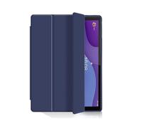 Compatible with Motorola Moto Pad 60 Lite 10.1 Inch 2025 Tablet Case, TPU Soft Shell Tri-Folded Stand Protective Cover with Auto Sleep/Wake(Dark Blue)