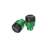 Compatible With MT-125 MT125 MT 125 2 Pcs Motorcycle M10*1.25 Aluminum Screws Bolts Mirror Hole Plugs Cap(Green)
