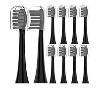 Compatible with My Variations The Electric Toothbrush Replacement Brush Heads,Compatible for My Variations with Protection Cover(Black)