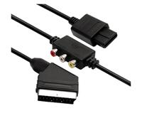 Compatible With N64/NGC Console - SCART To AV Female Adapter Cable With RCA Composite Output, 1.8m Black Model: N64SC-1.8B
