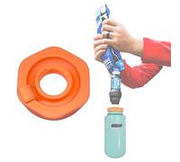 Compatible with Nalgene Wide Mouth Bottles, Water Filter Adapter for Sawyer Squeeze - Water Filtration fixtures for Camping & Hiking.Leak-Proof, Fast Connect-Perfect for Outdoor Adventures (Orange)