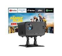 [Compatible with Netflix & 26000L Auto Focus] Mini Projector - WiFi & Bluetooth, XuanPad 1080P Supported, Portable Projector with 210° Rotatable Stand, Auto Keystone, Dust Removal & Cooling Design