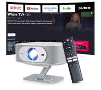 【Compatible with Netflix & Electric Focus】Salange Smart Projector Native 1080P 4K Supported,800ANSI Outdoor Projectors for Home Cinema,WiFi 6 & Bluetooth 5.4,Bedroom Projector for Smartphone,Gifts