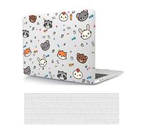 Compatible with New MacBook Air 13 inch Case with Retina Display & Touch ID 2020 2019 2018 Release Model A1932 A2179 A2337 M1, Plastic Hard Shell Case Cover & Keyboard Cover, Animals