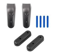 Compatible With Ninebot Max G30 E-Scooter Front Fork Protection Cover With Rear Wheel Stents Shell Warning Reflective Sticker Parts(Blue)