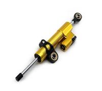 Compatible With Ninja For ZX-4RR 2023 Motorcycle Steering Stabilize Damper Mounting Bracket Support Kit Reverse Control Stabilizer Universal Moto Steering Stabilizer(Yellow)