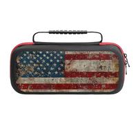 Compatible with Nintendo Switch Case, American Flag1 Travel Carry Case Compatible with Switch Lite/Oled Console Case, Protective Case with Pockets for Accessories & Games