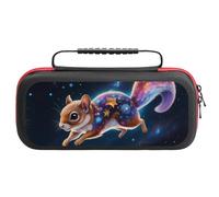 Compatible with Nintendo Switch Case, Colorful Star River Squirrel Travel Carry Case Compatible with Switch Lite/Oled Console Case, Protective Case with Pockets for Accessories & Games