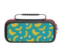 Compatible with Nintendo Switch Case, Cute Banana Ice Blue Travel Carry Case Compatible with Switch Lite/Oled Console Case, Protective Case with Pockets for Accessories & Games