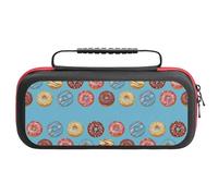 Compatible with Nintendo Switch Case, Cute Donut Travel Carry Case Compatible with Switch Lite/Oled Console Case, Protective Case with Pockets for Accessories & Games