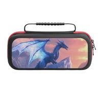 Compatible with Nintendo Switch Case, Frozen Peak Ice Dragon Travel Carry Case Compatible with Switch Lite/Oled Console Case, Protective Case with Pockets for Accessories & Games