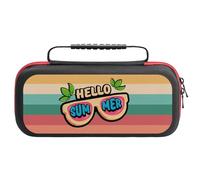 Compatible with Nintendo Switch Case, Hello Summer Travel Carry Case Compatible with Switch Lite/Oled Console Case, Protective Case with Pockets for Accessories & Games