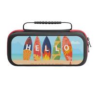 Compatible with Nintendo Switch Case, Hello Summer3 Travel Carry Case Compatible with Switch Lite/Oled Console Case, Protective Case with Pockets for Accessories & Games