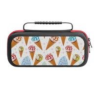 Compatible with Nintendo Switch Case, Ice Cream No.J907 Travel Carry Case Compatible with Switch Lite/Oled Console Case, Protective Case with Pockets for Accessories & Games