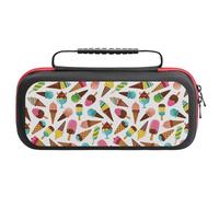 Compatible with Nintendo Switch Case, Ice Cream Popsicles Travel Carry Case Compatible with Switch Lite/Oled Console Case, Protective Case with Pockets for Accessories & Games