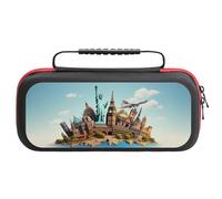 Compatible with Nintendo Switch Case, Iconic Global Landmarks Travel Carry Case Compatible with Switch Lite/Oled Console Case, Protective Case with Pockets for Accessories & Games